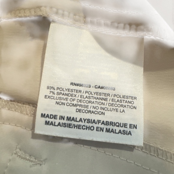 NIKEGOLF Women's Light Khaki Beige Tour Performance Dri-Fit Crop Pants Size 14 - Picture 8 of 9